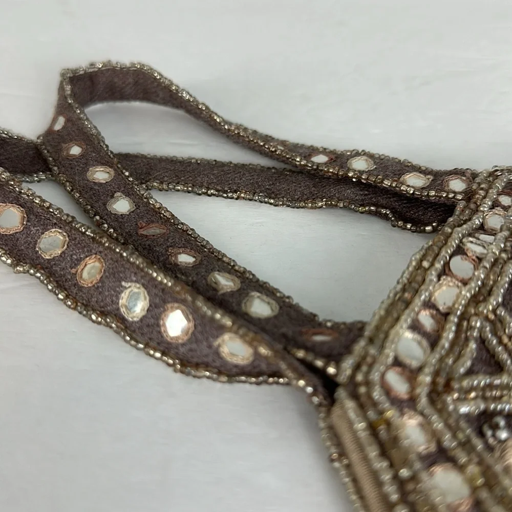VNTG Marion Godart Mirrored Beaded Small Handbag - Picture 5 of 6